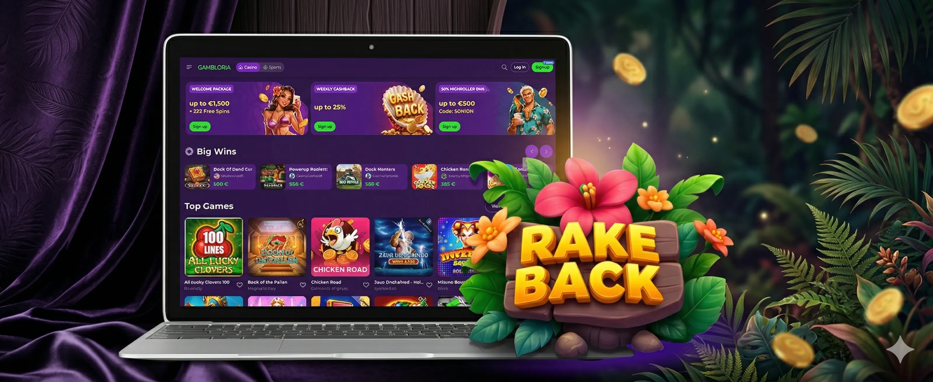 gambloria casino games